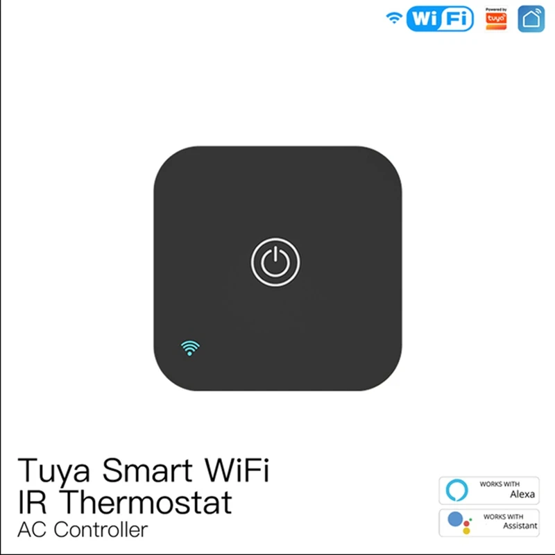 Wifi ИК-термостат, контроллер переменного тока, Сенсорная кнопка, приложение Smart Life Tuya, Беспроводной датчик температуры и влажности, Голосовой