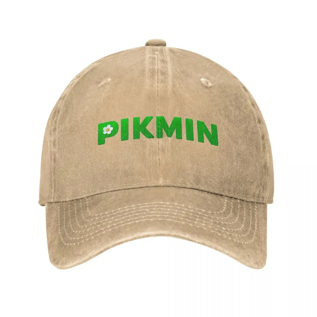 Бейсболки с логотипом Pikmin Green Merch Повседневная Потертая Джинсовая Новинка Папина Шляпа для мужчин и женщин для тренировок на открытом воздухе