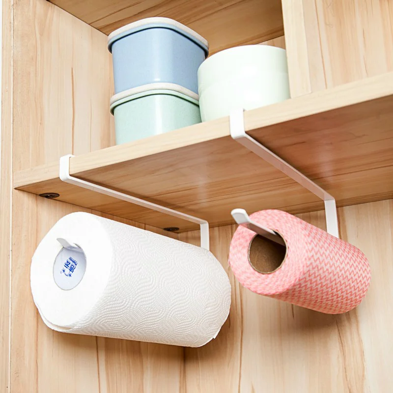 Кухонный держатель салфеток, подвесной держатель туалетной бумаги, вешалка для полотенец, дверной крючок кухонного шкафа для ванной Комнаты, органайзер