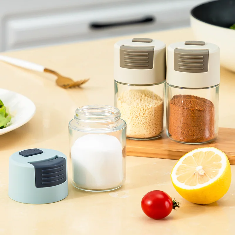 Кухонные Портативные инструменты Шейкер для контроля высыпания соли, дозирующий солонку, герметичный Влагостойкий стеклянный шейкер для хранения соли