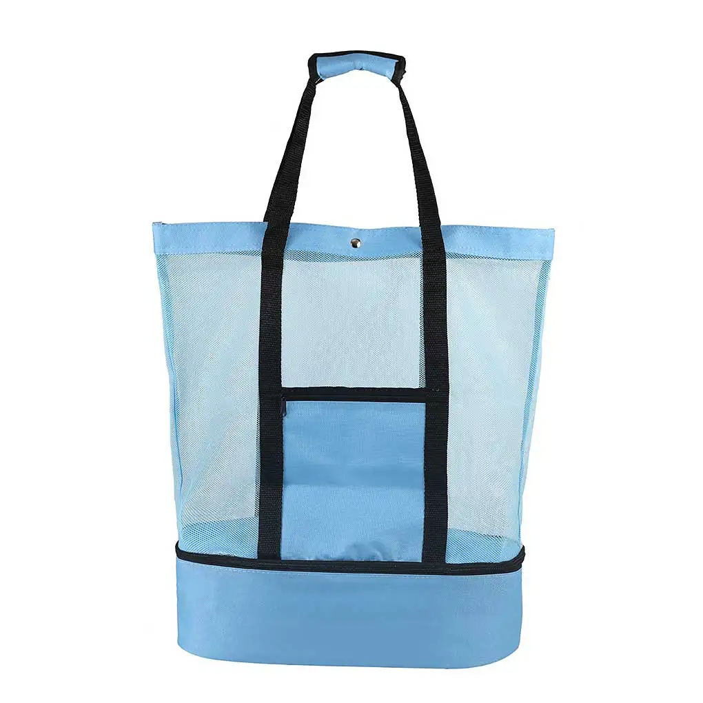 Сумка для пикника, пляжная сумка, сумка для барбекю, игрушечный органайзер, изолированный сеткой с ручкой, Многофункциональные сумки-охладители для водных видов спорта